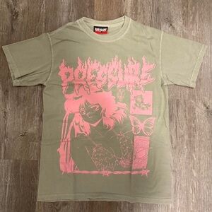 Men's Green and Khaki T-shirt